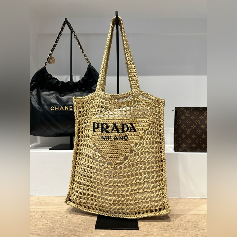 * SOLD* Authentic PRADA Crochet tote bag